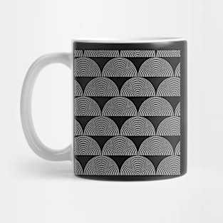 Modern graphic pattern in black and white with a nice color effect Mug